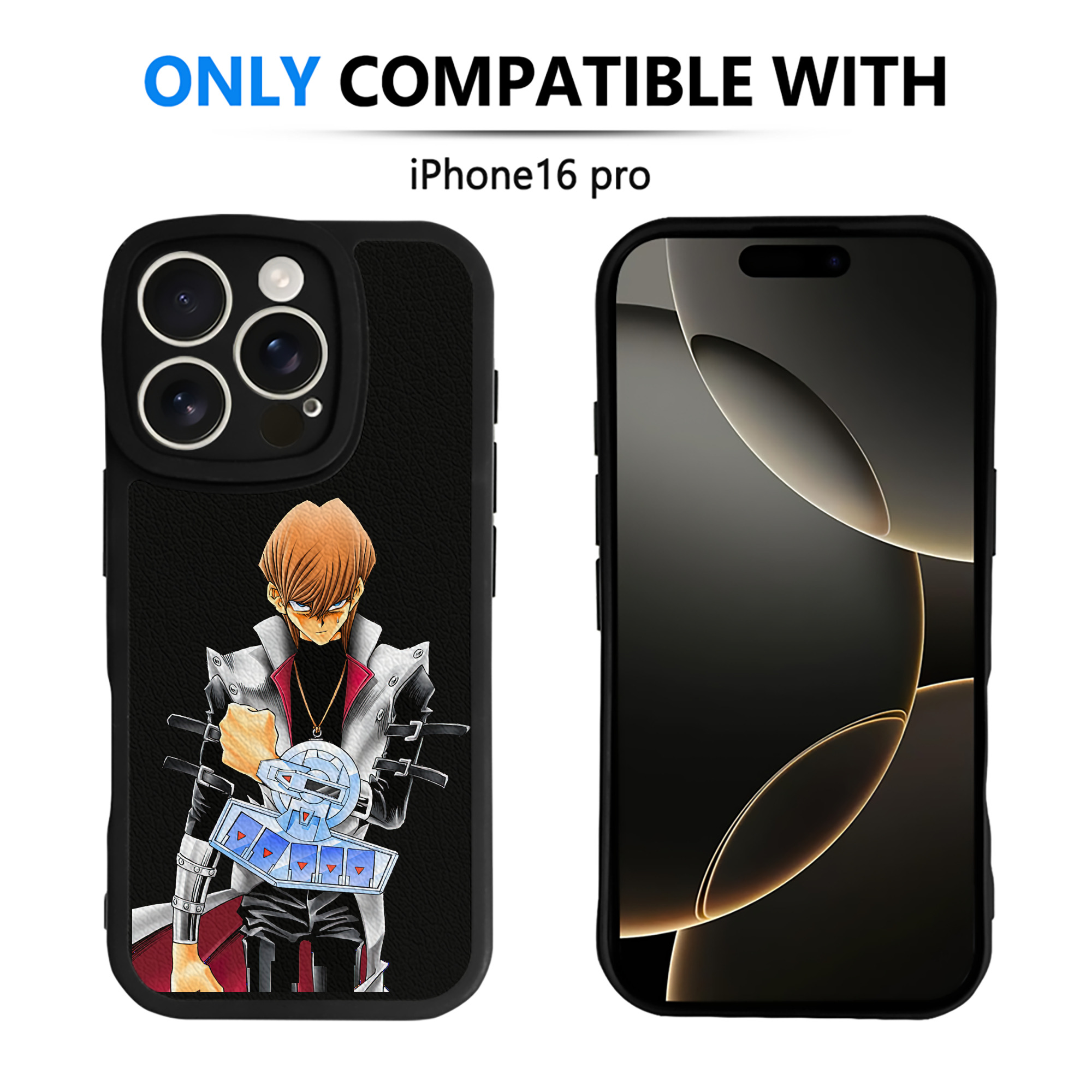 遊☆戯☆王 Yu-Gi-Oh! 【iPhone 16シリーズ対応】シリコンスマホケース（レザー調） 材質：シリコン